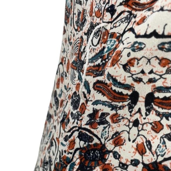 DIANE VON FURSTENBERG 100% Silk Flounce Dress Sz 4 - Picture 5 of 7